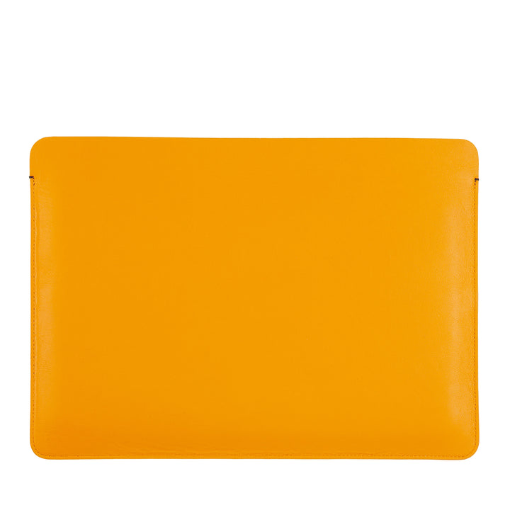 DUDU 13 Inch PC Case in Soft Leather, Colorful Protective Sleeve for Laptop Notebook Macbook 13" Two-Tone Slim Design