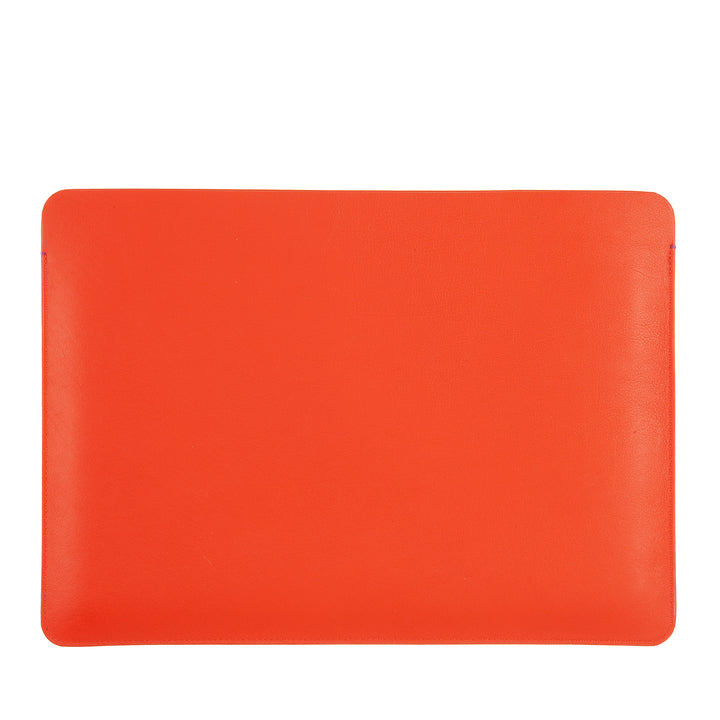 DUDU 13 Zoll PC-Hülle aus weichem Leder, bunte Schutzhülle für Laptop, Notebook, MacBook 13 Zoll, zweifarbig, schlankes Design