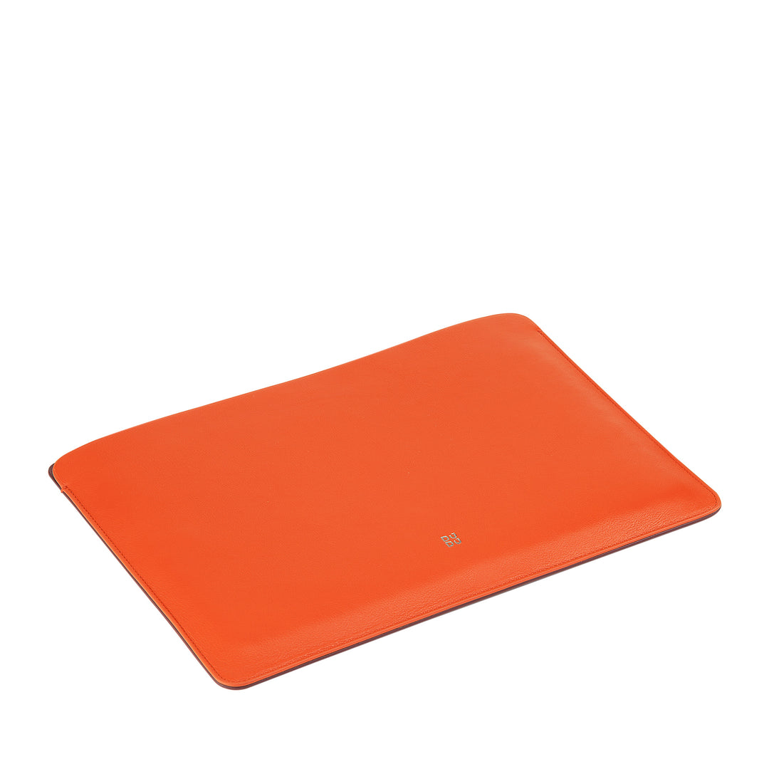DUDU 13 Inch PC Case in Soft Leather, Colorful Protective Sleeve for Laptop Notebook Macbook 13" Two-Tone Slim Design