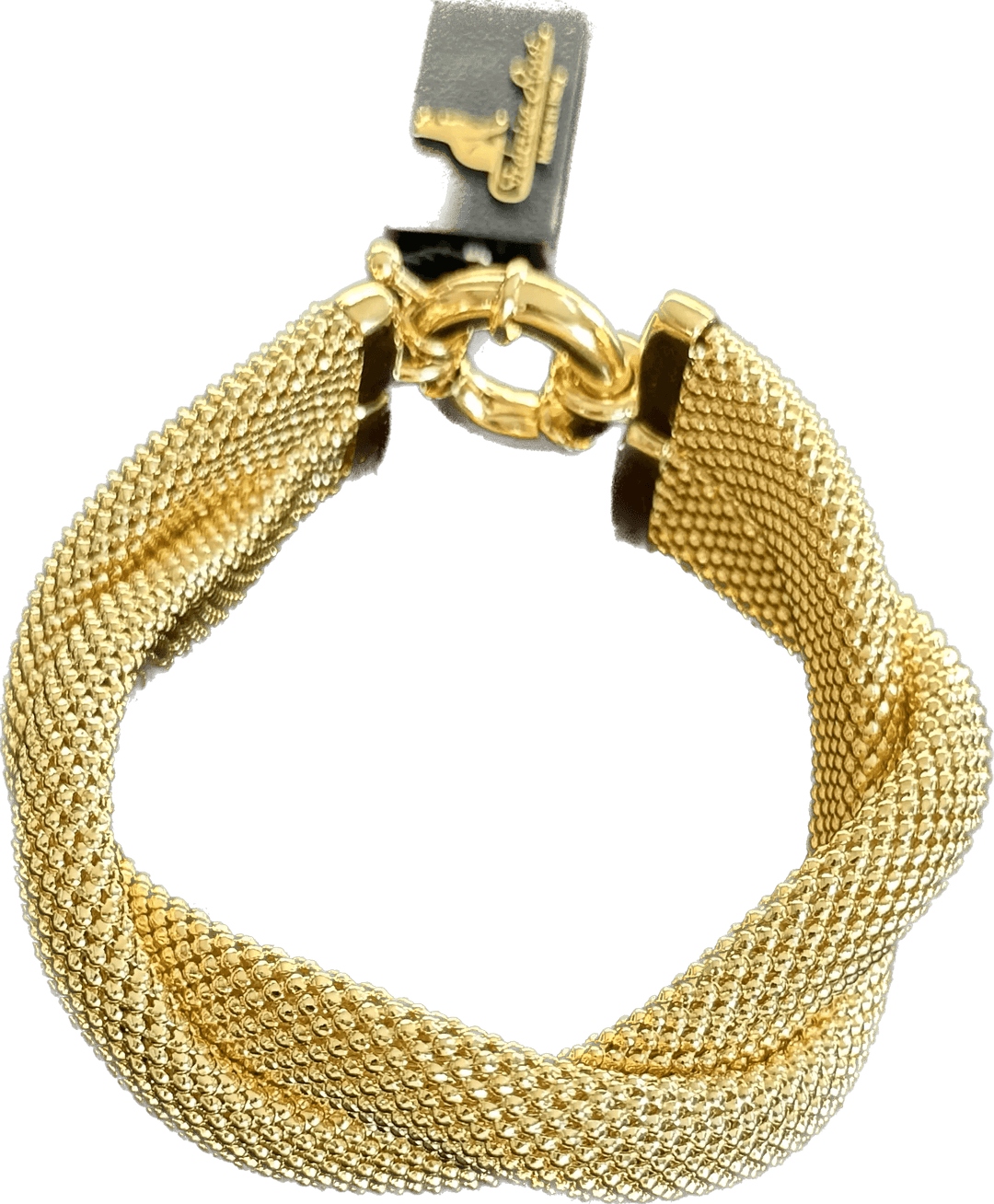 Federica Rossi bracciale in bronzo intrecciato in maglia lavorata FR.BR.11 - Capodagli 1937