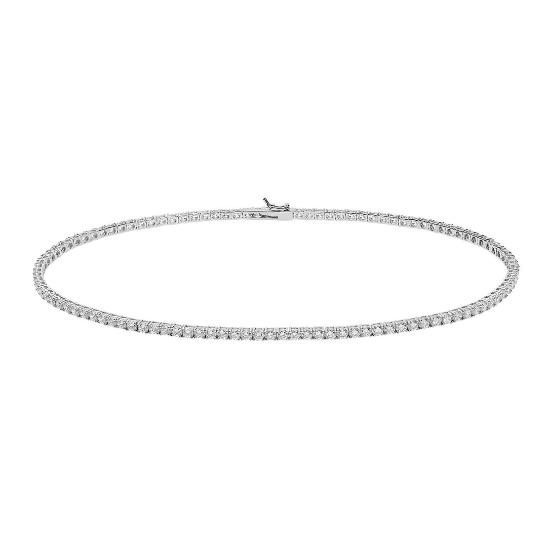 Comete Tennis Necklace in Silver with white zircons UGL738BM50