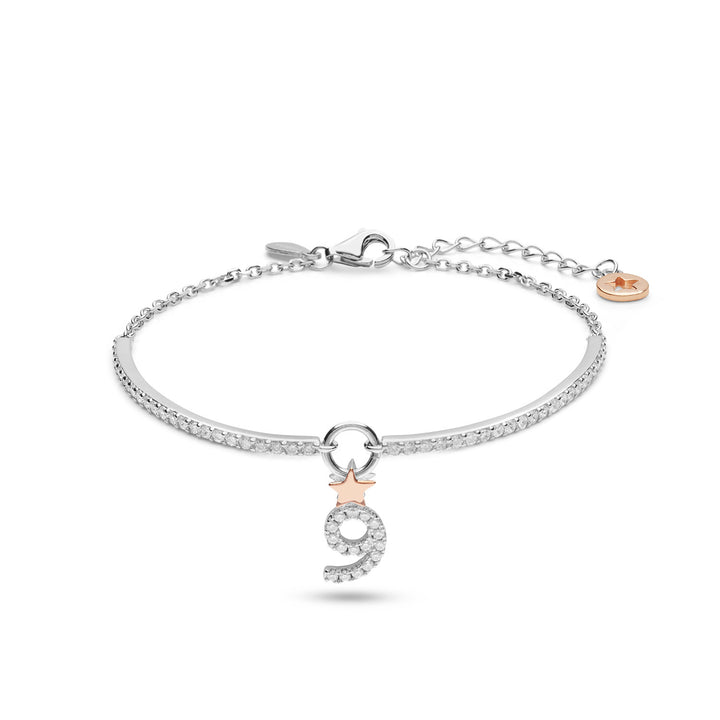 Bracelet Comete Argent numéro 9 BRA211