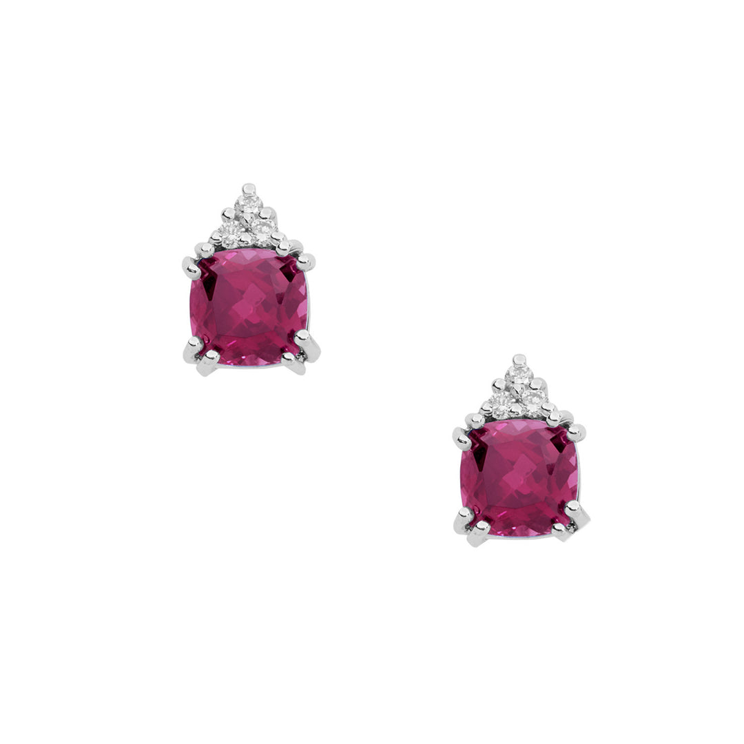 Comete-Ohrringe aus Antikgold mit Diamanten und Rubinen ORB990
