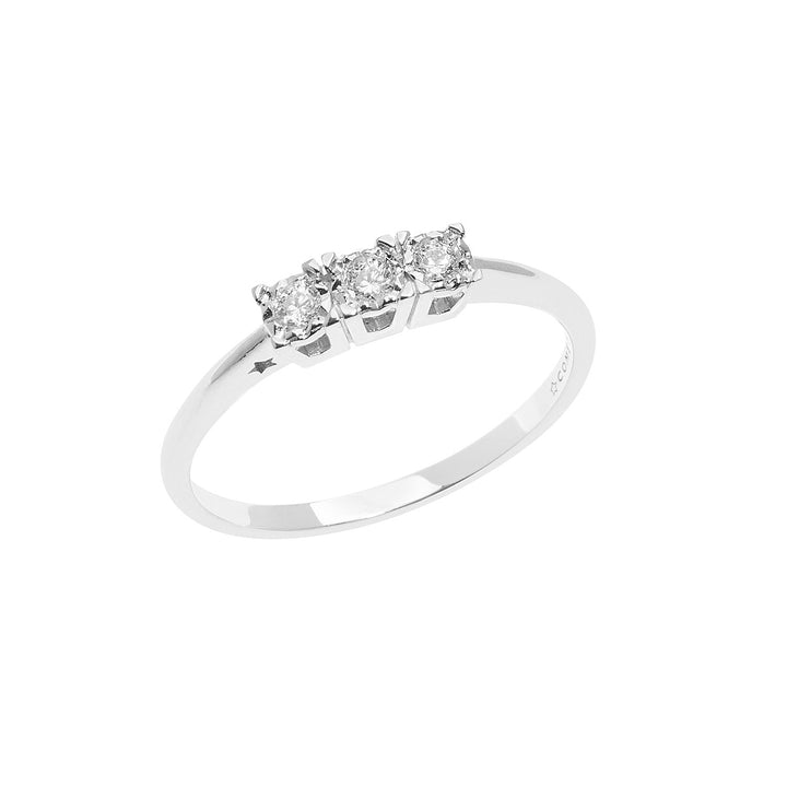 Comete Anello Trilogy in Oro e Diamanti ANB2643