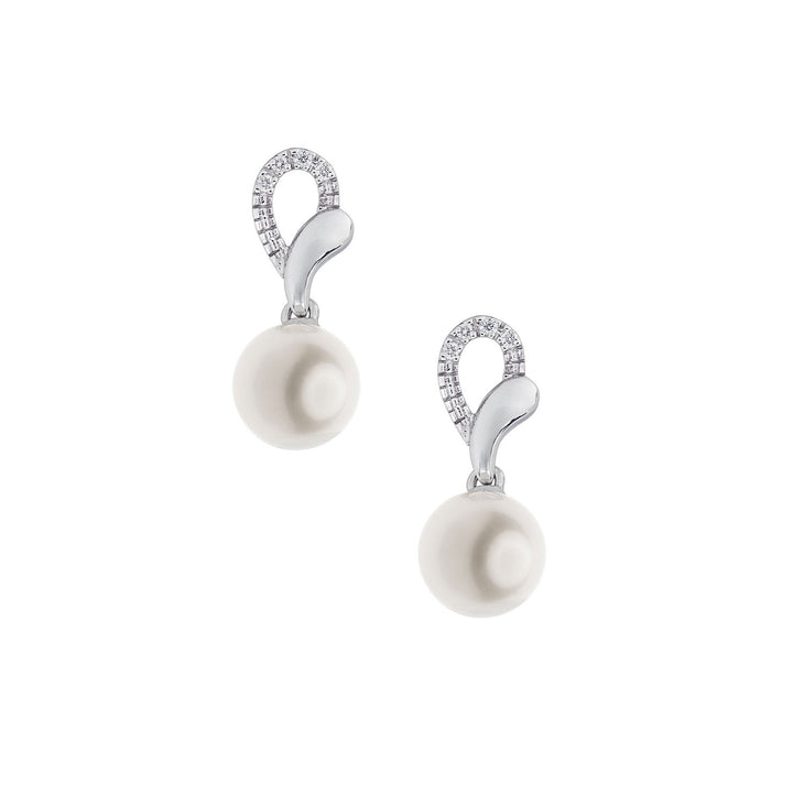 Comete Orecchini con Perla in Oro 750‰ e Diamanti ORP772
