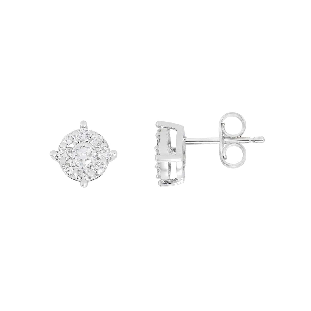 Comete Earrings in 750‰ white gold and pink diamonds ORB1156