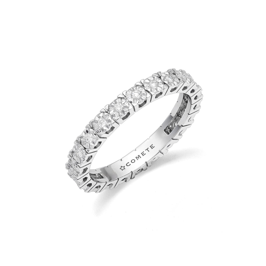 Bague Comète en or blanc 750‰ et diamants blancs ANB2684M13