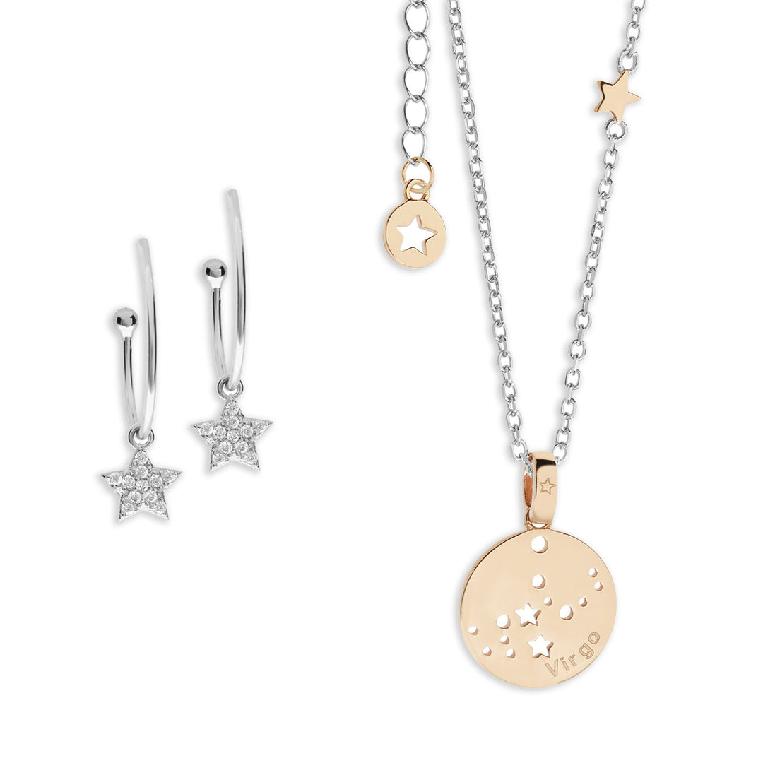 Comets Earrings and Necklace Constellation Virgo KIT216174