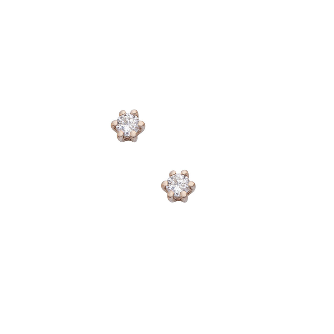 Comete Orecchini in Oro bianco e rosè 750‰ e Diamanti ORB1102