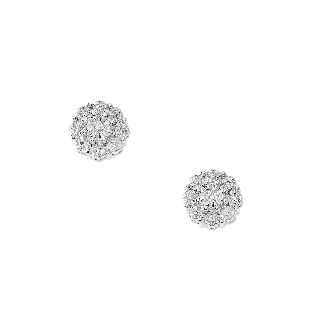 Comete Orecchini in Oro Bianco e Diamanti Momenti ORB1075