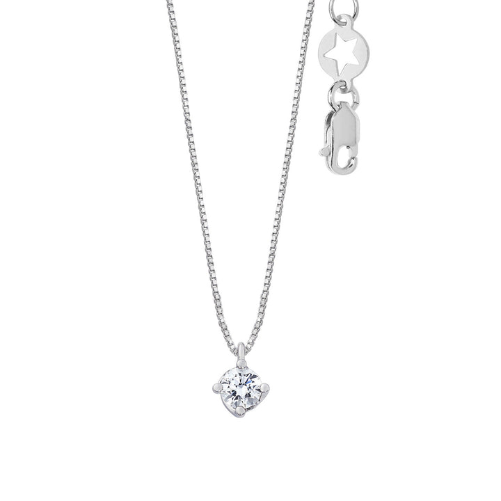 Comete-Halskette aus 750‰-Gold und weißem Diamant GLB1689