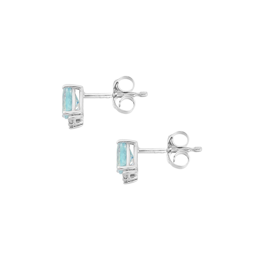 Comete Earrings in 750‰ Gold, Diamonds and Aquamarine drop ORQ280