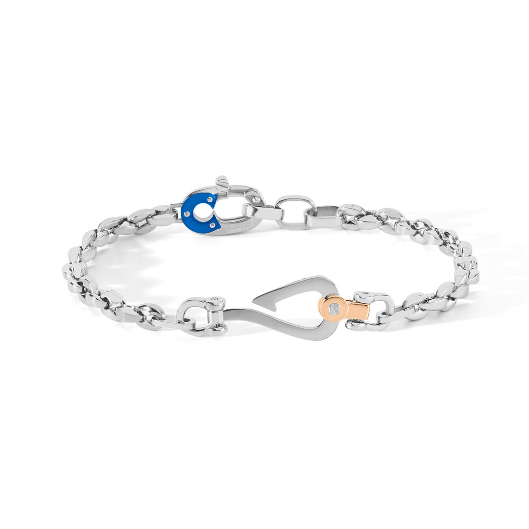 Comete Angelhakenarmband aus Stahl und PVD UBR 844