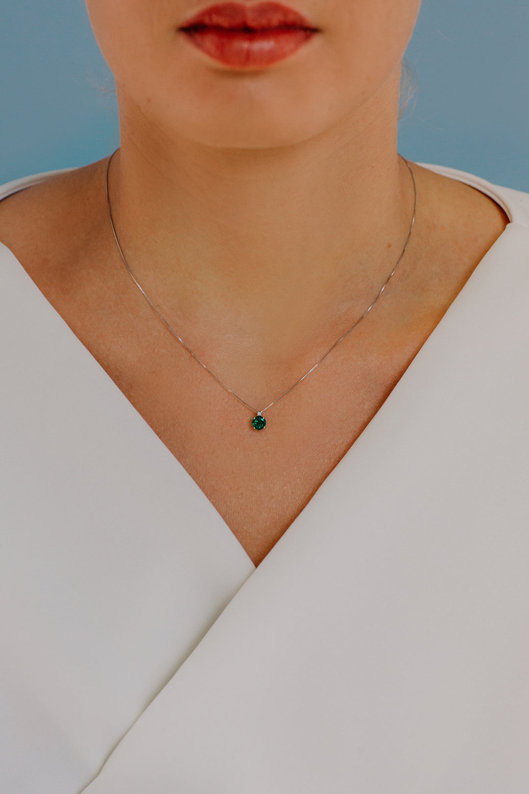 Collier Comete en Or, Diamants et Émeraude Antique GLB1514