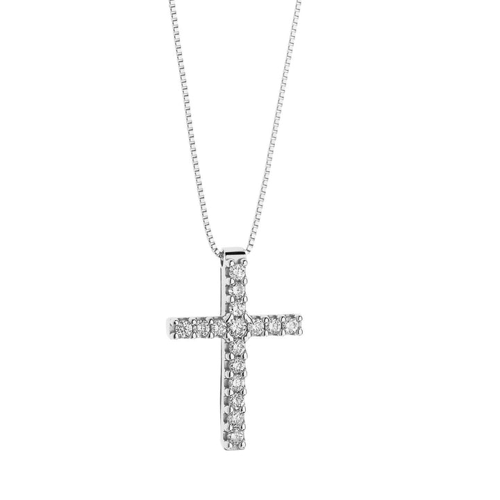 Collier Croix Comete Or et Diamants GLB1201