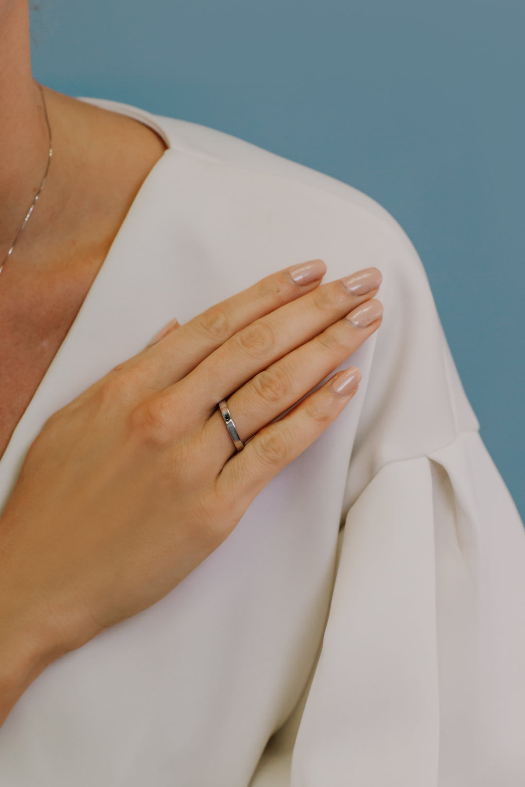 Comete Silver Ring Ring Internal Heart Man ANG111M26