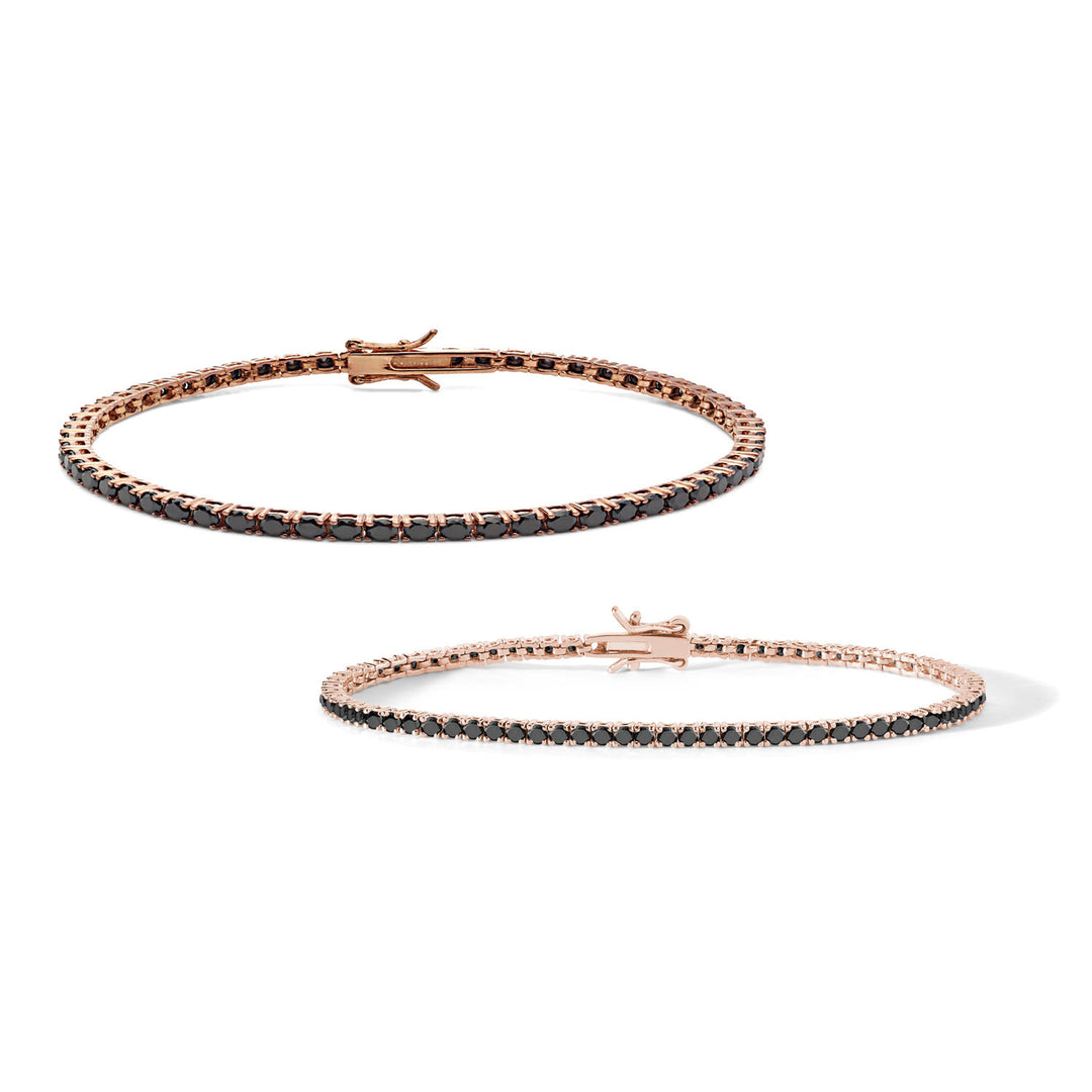 Comete 2 Tennis in Argento rosè 925‰ e zirconi neri UBR901M18991M19