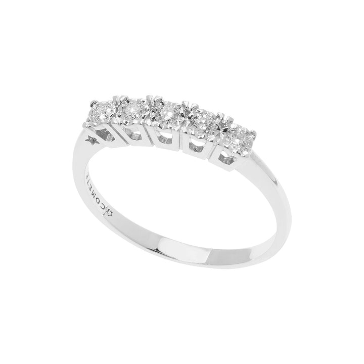 Comete Wedding ring in white gold with diamonds Moments ANB 2664