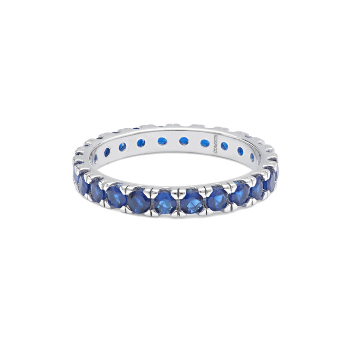 Comete Anello in Argento e zirconi blu UAN124S
