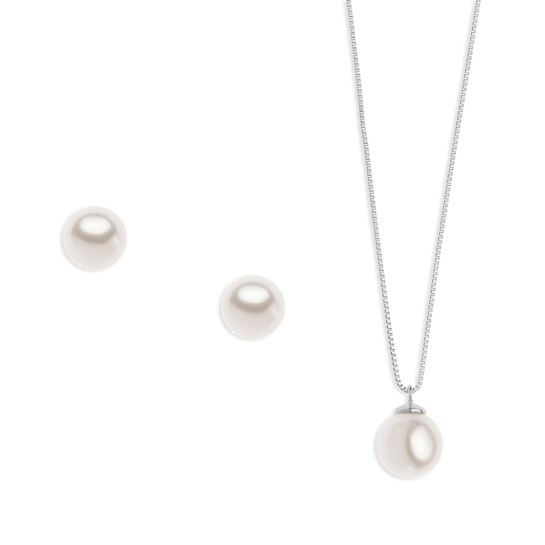 Comete Collana e Orecchini con Perla in Oro KIT561693