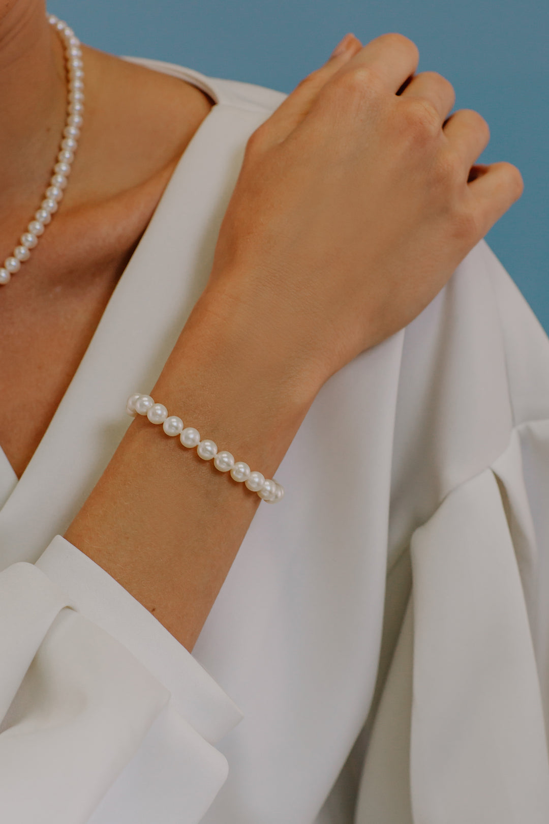 Comete Acquadolce Pearl Strand Bracelet in Gold BRQ110AM