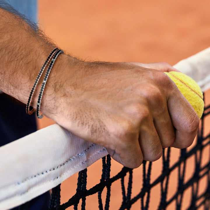 Comete Tennis in Argento rosè 925‰ e zirconi neri UBR991M20