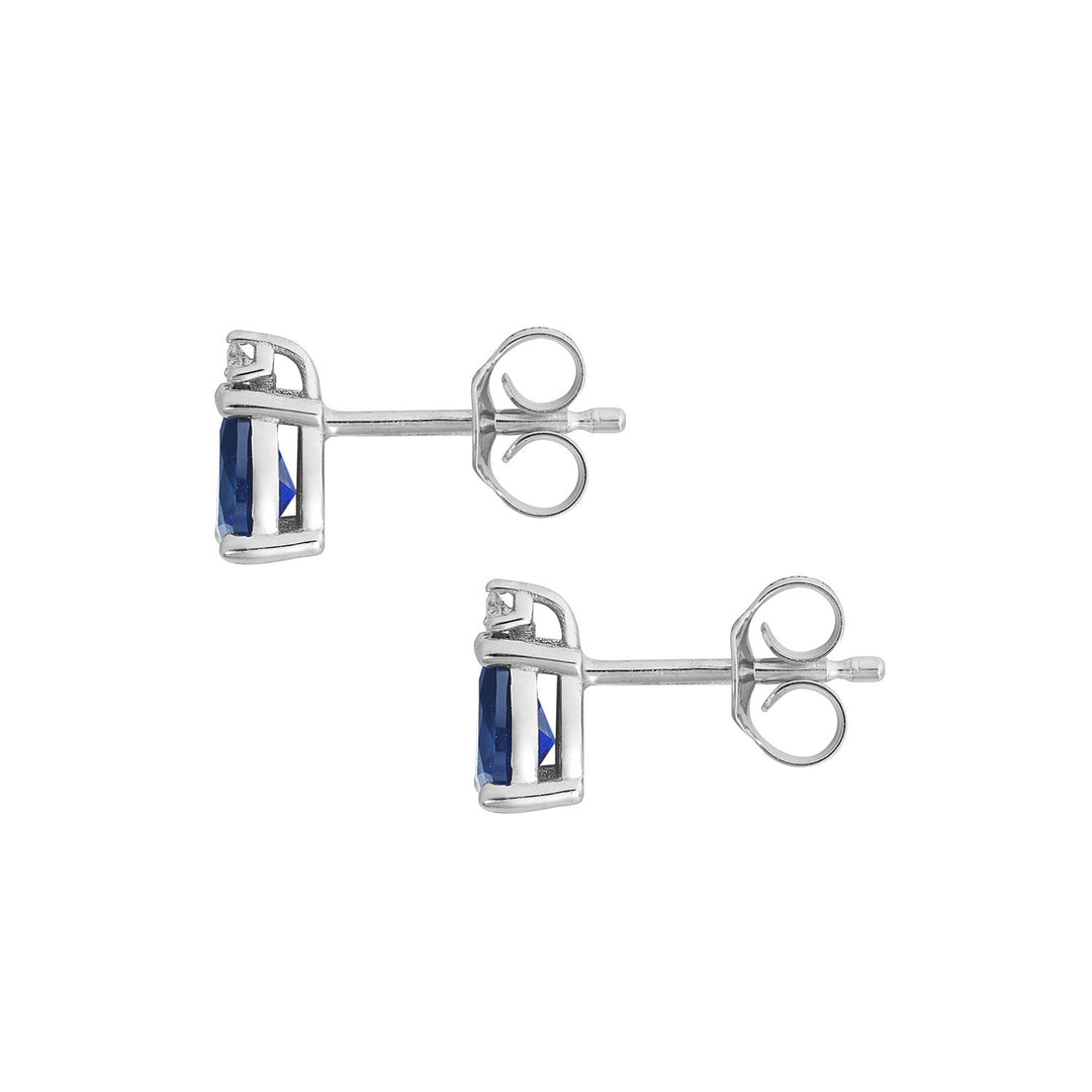 Comete-Ohrringe aus 750 ‰ Gold, Diamanten und Saphir-Tropfen ORB1126