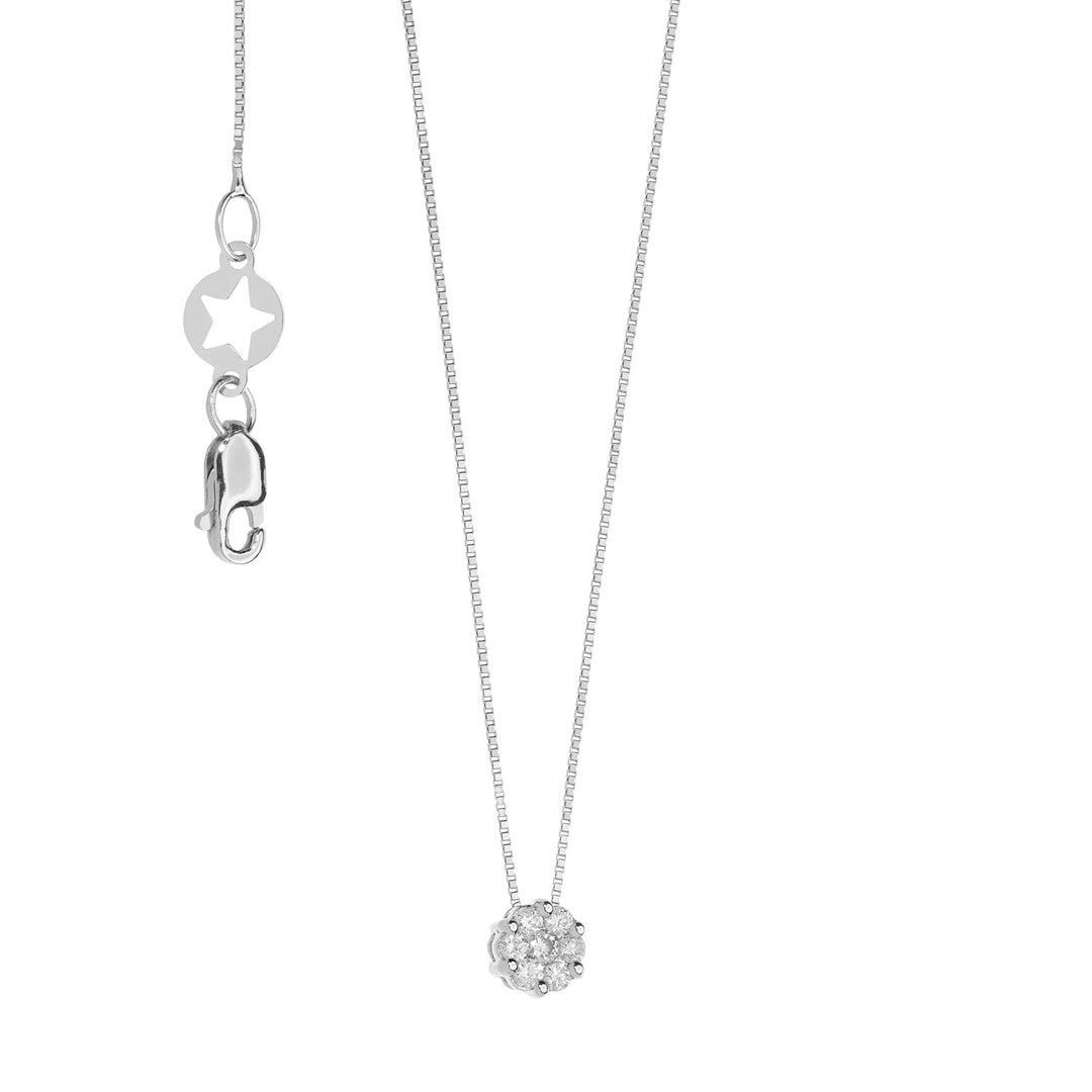 Comete Necklace in Rose Gold with Diamonds GLB1549