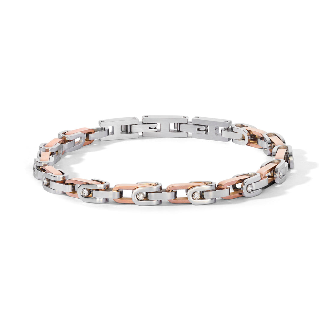 Comete Bracciale in Acciaio, zirconi bianchi e pvd UBR1310