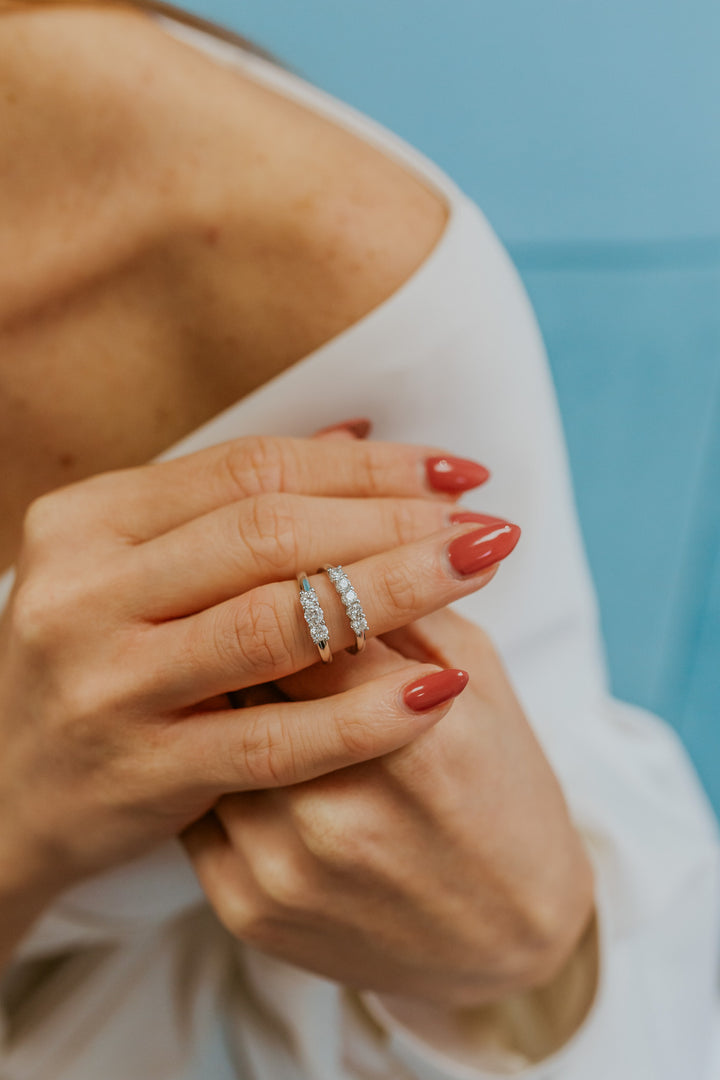 Comete Ring in 750‰ Gold and Diamonds ANB2731