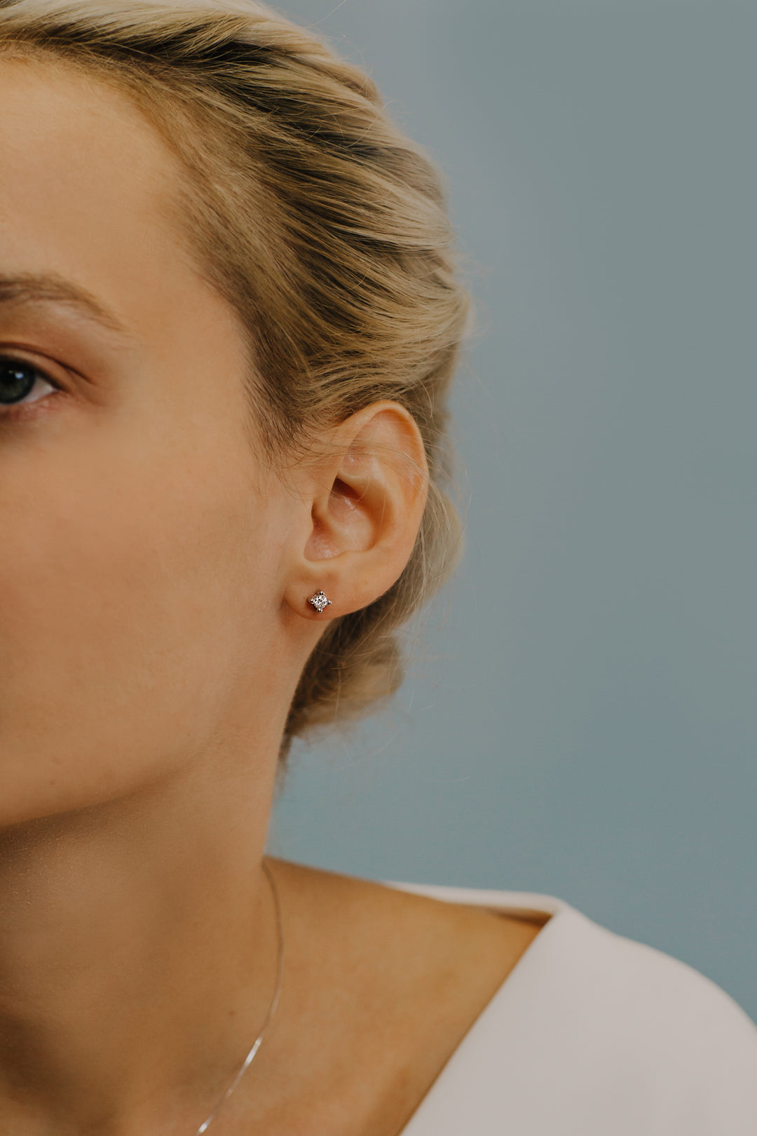 Comete Classic Earrings Light Points in Gold and Diamonds ORB174
