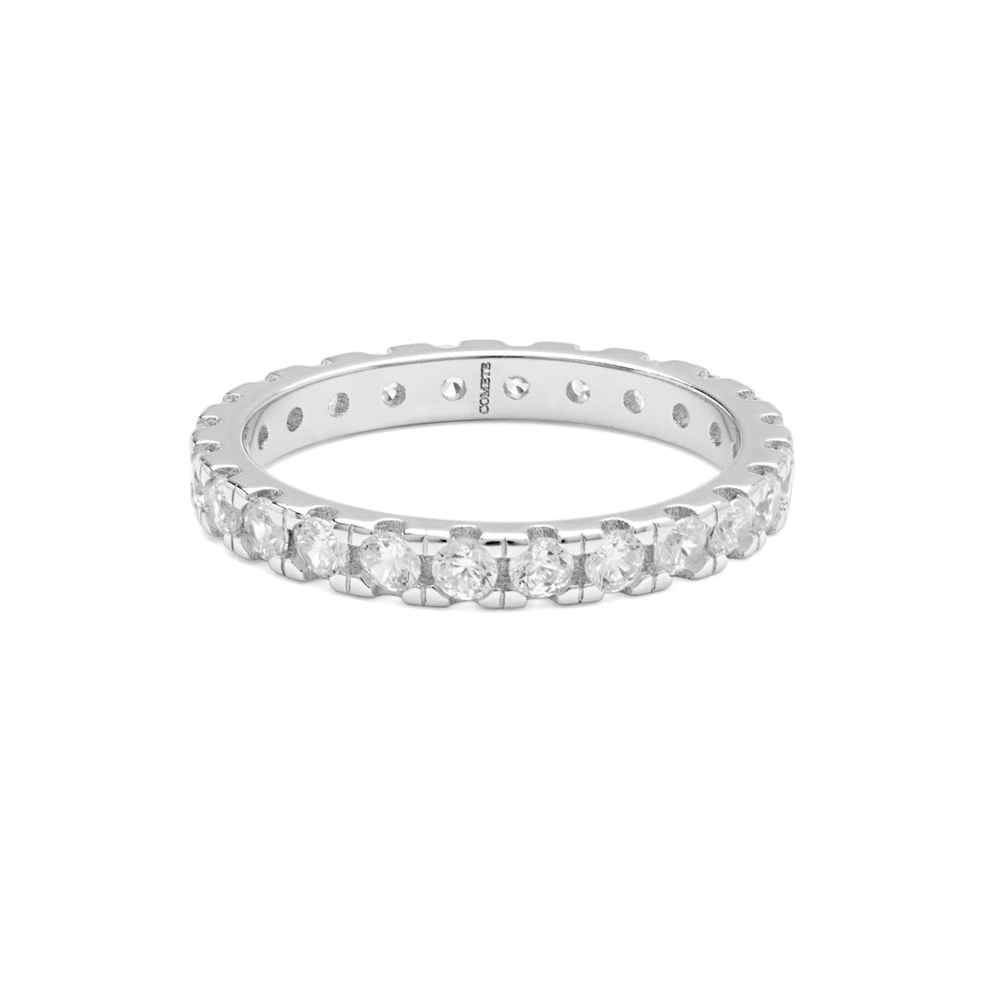 Comete-Ring aus Silber und weißen Zirkonen UAN122XL