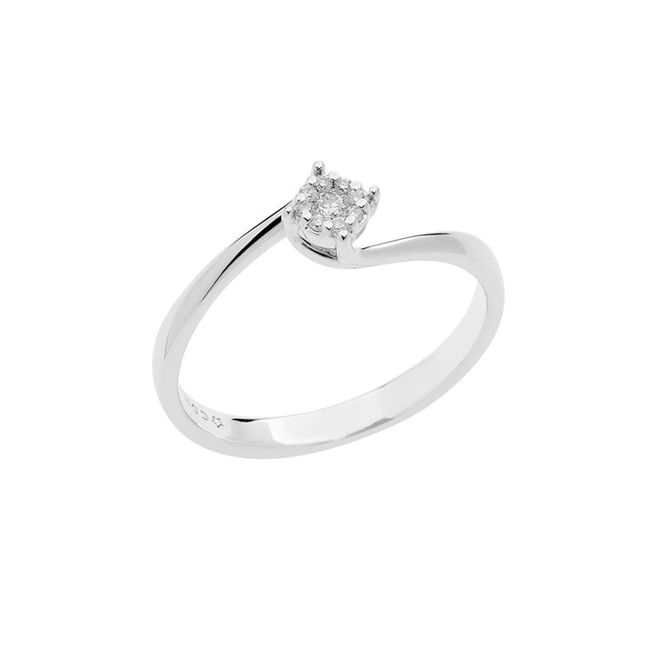 Comete Roségoldring mit Diamanten ANB2647