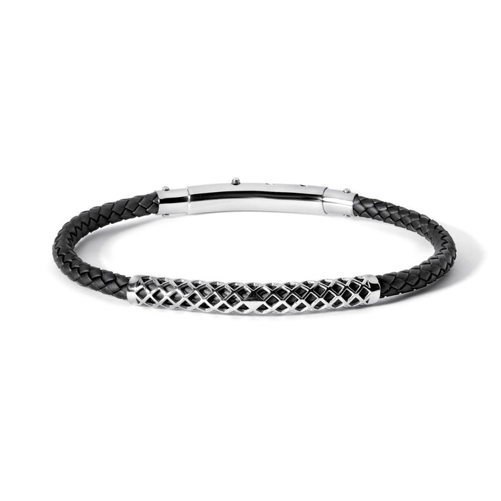 Comete Steel and rubber mesh bracelet UBR622