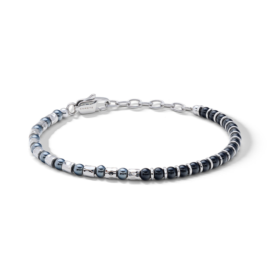 Bracelet Comete Steel avec onyx noir et hématite UBR1331