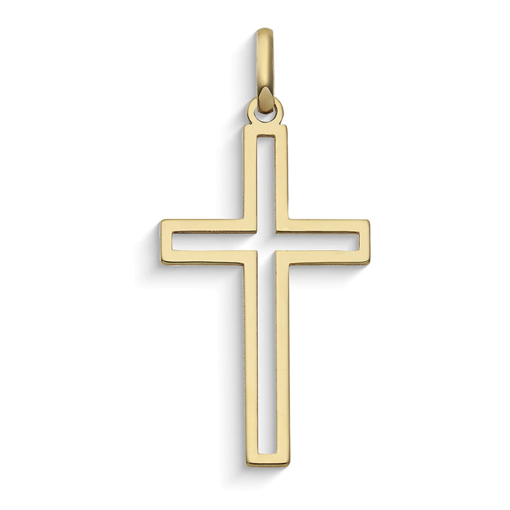 Comete Pendant with Cross in 375‰ yellow gold KCOB033