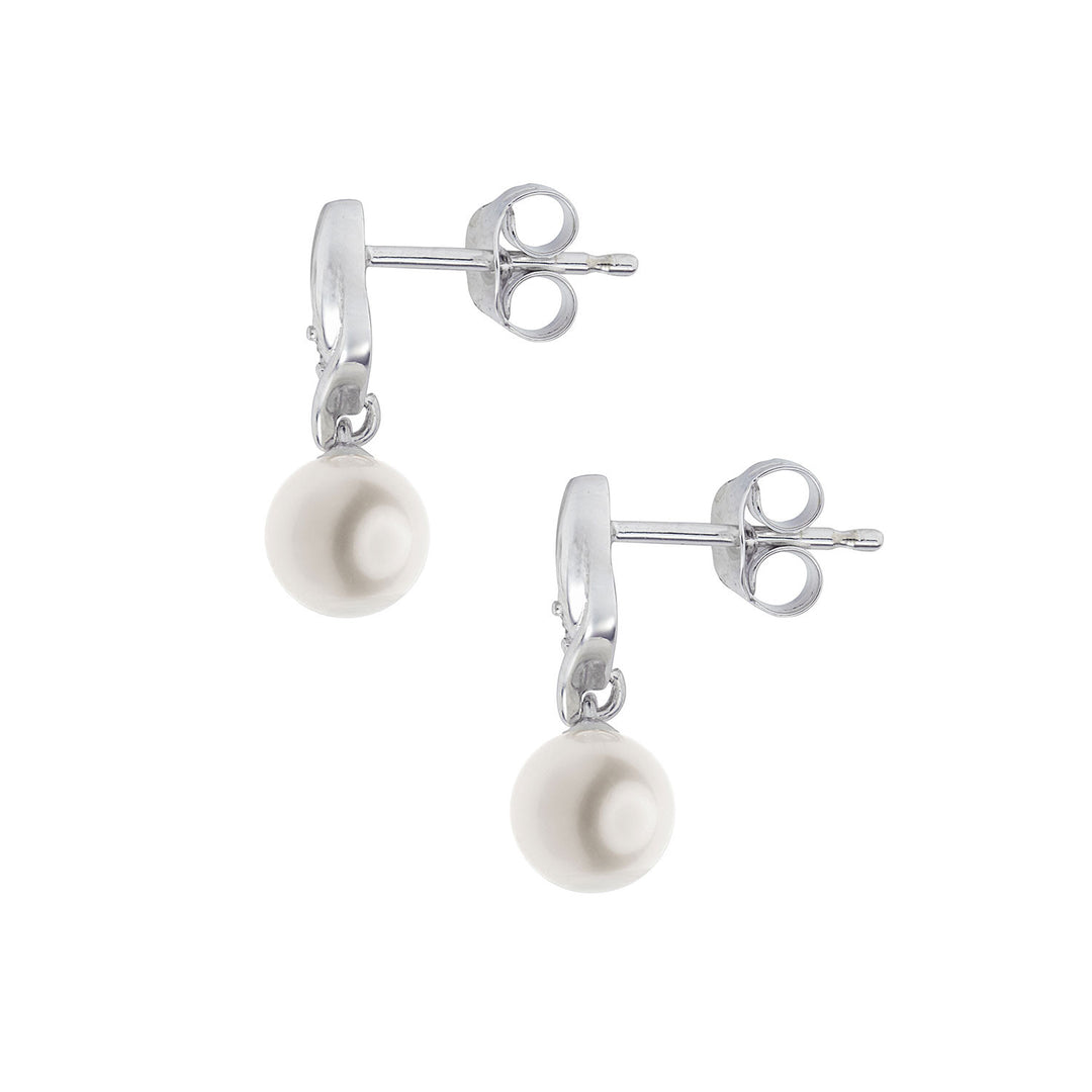 Comete Pearl Earrings in 750‰ Gold and ORP770 Diamonds