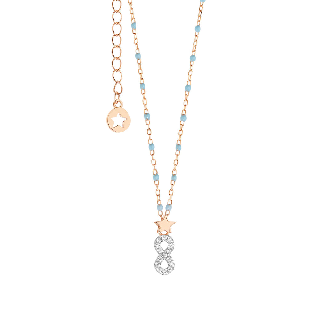 Collier Comètes en Argent numéro 8 GLA206