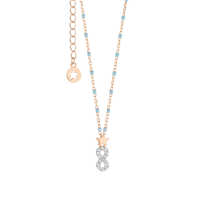 Collier Comètes en Argent numéro 8 GLA206