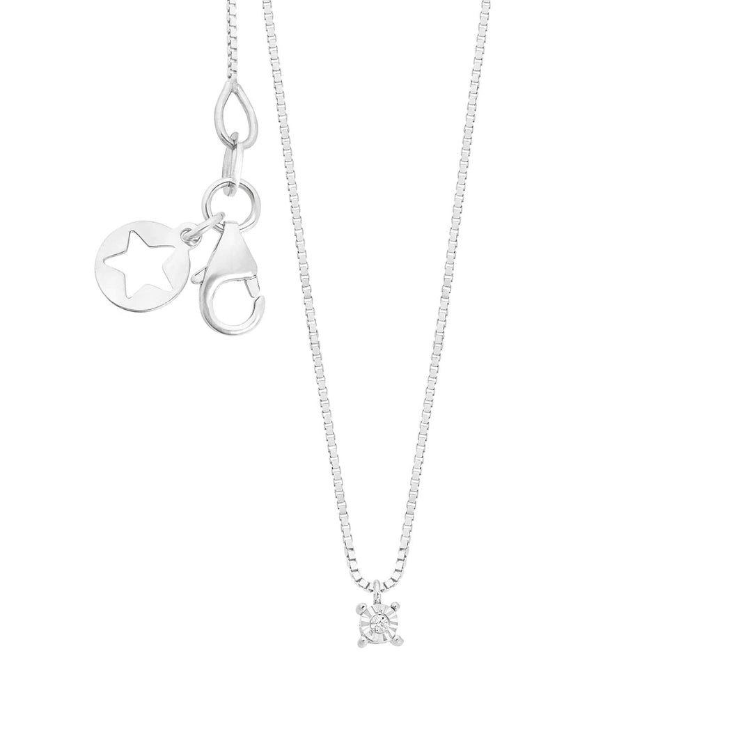 Comete Necklace in 375‰ white gold and white diamond KGLB1410