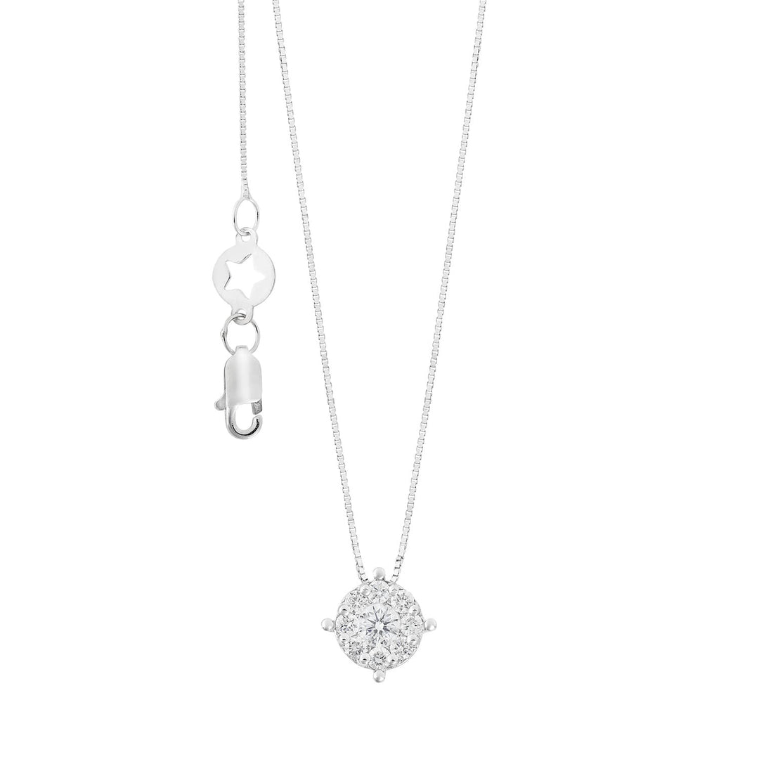 Comete Necklace in 750‰ white gold and rose diamonds GLB1713