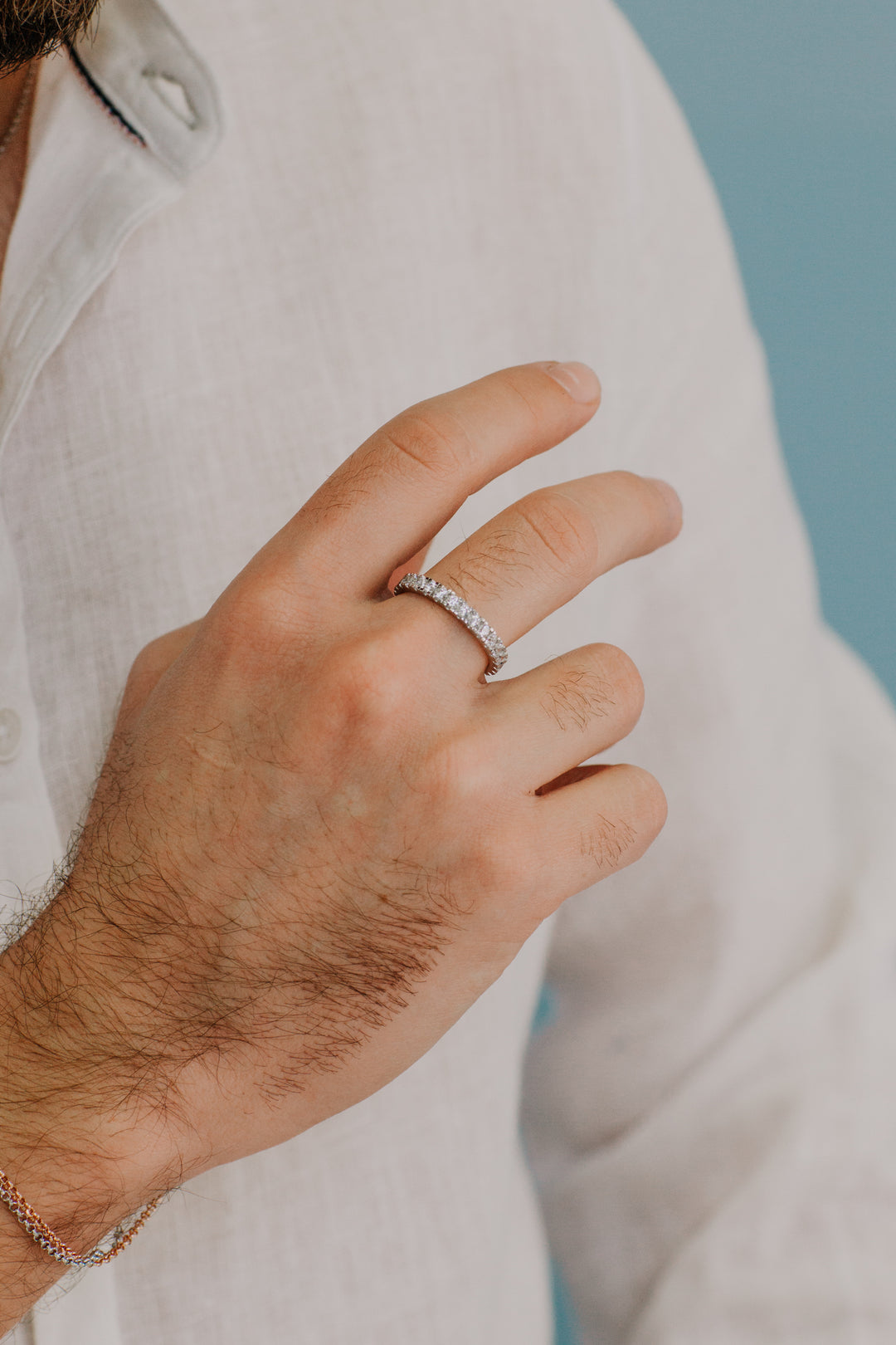 Comete-Ring aus Silber und weißen Zirkonen UAN122XL