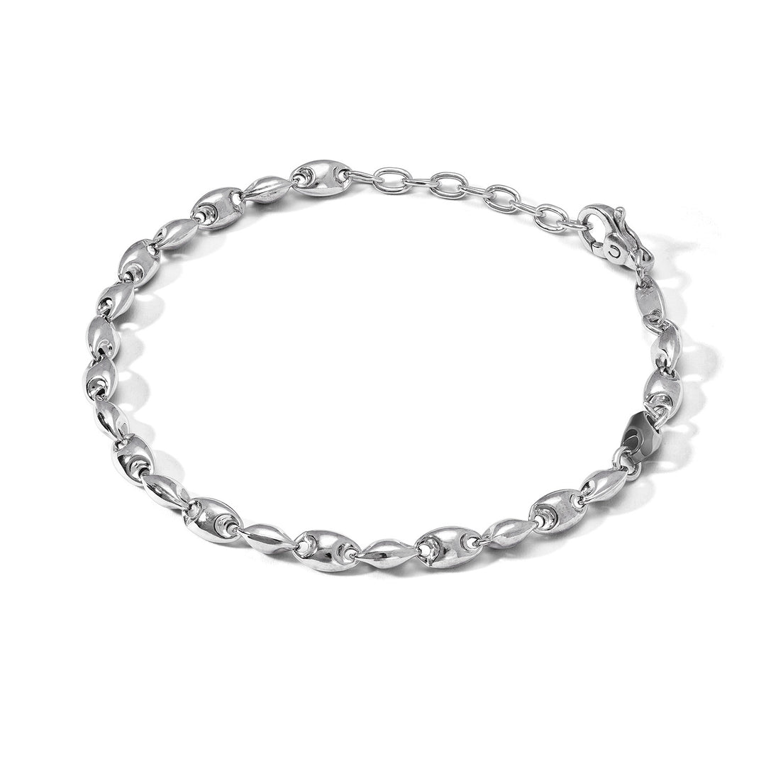 Comete Silver Bracelet with black ceramic elements UBR1117