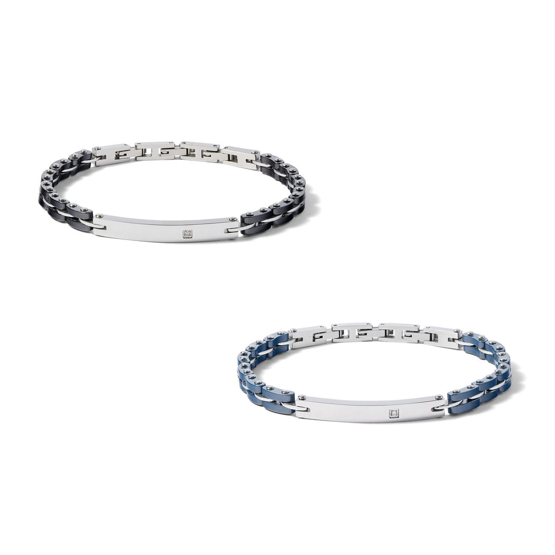 Comete-Reifenarmbänder aus Stahl und Keramik UBR10701071