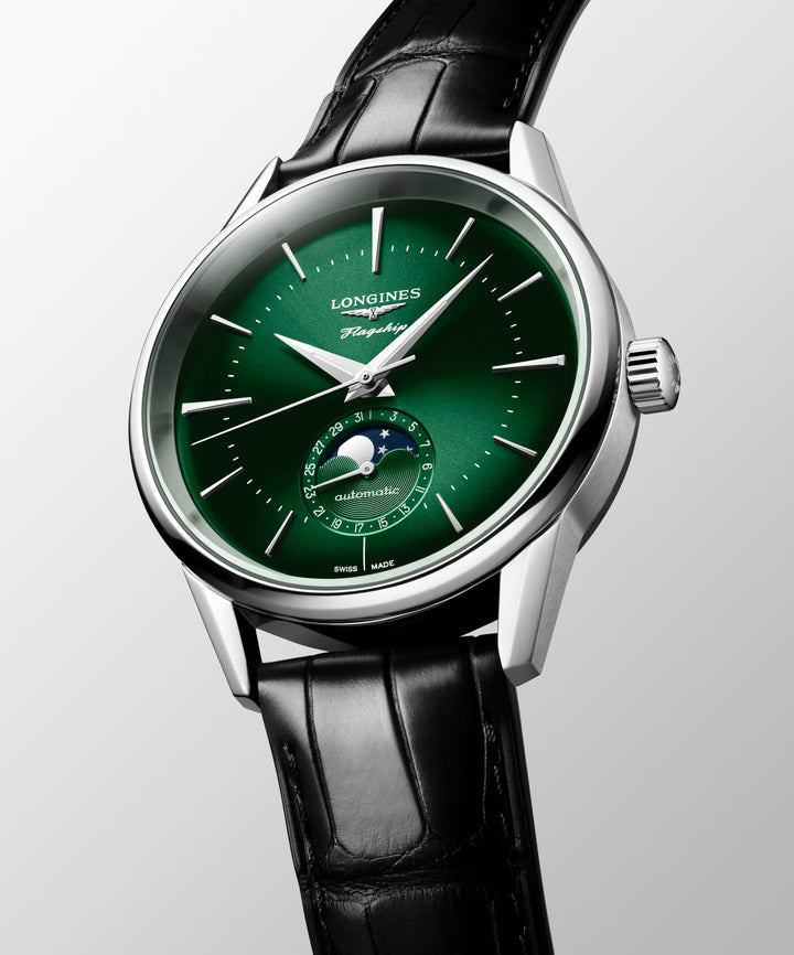 LONGINES – FLAGGSCHIFF HERITAGE MONDPHASE – L4.815.4.02.2