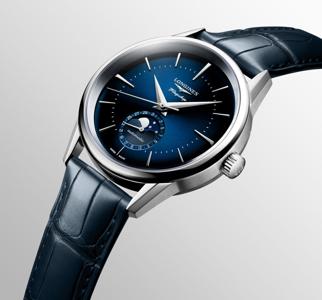 LONGINES – FLAGGSCHIFF HERITAGE MONDPHASE – L4.815.4.92.2