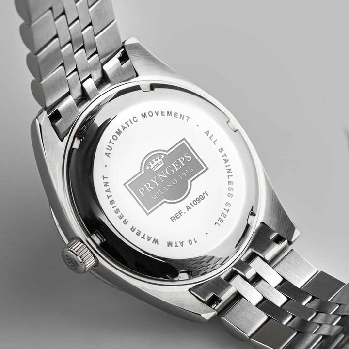Pryngeps orologio Erre X 40mm nero automatico acciaio A1099/1 NE