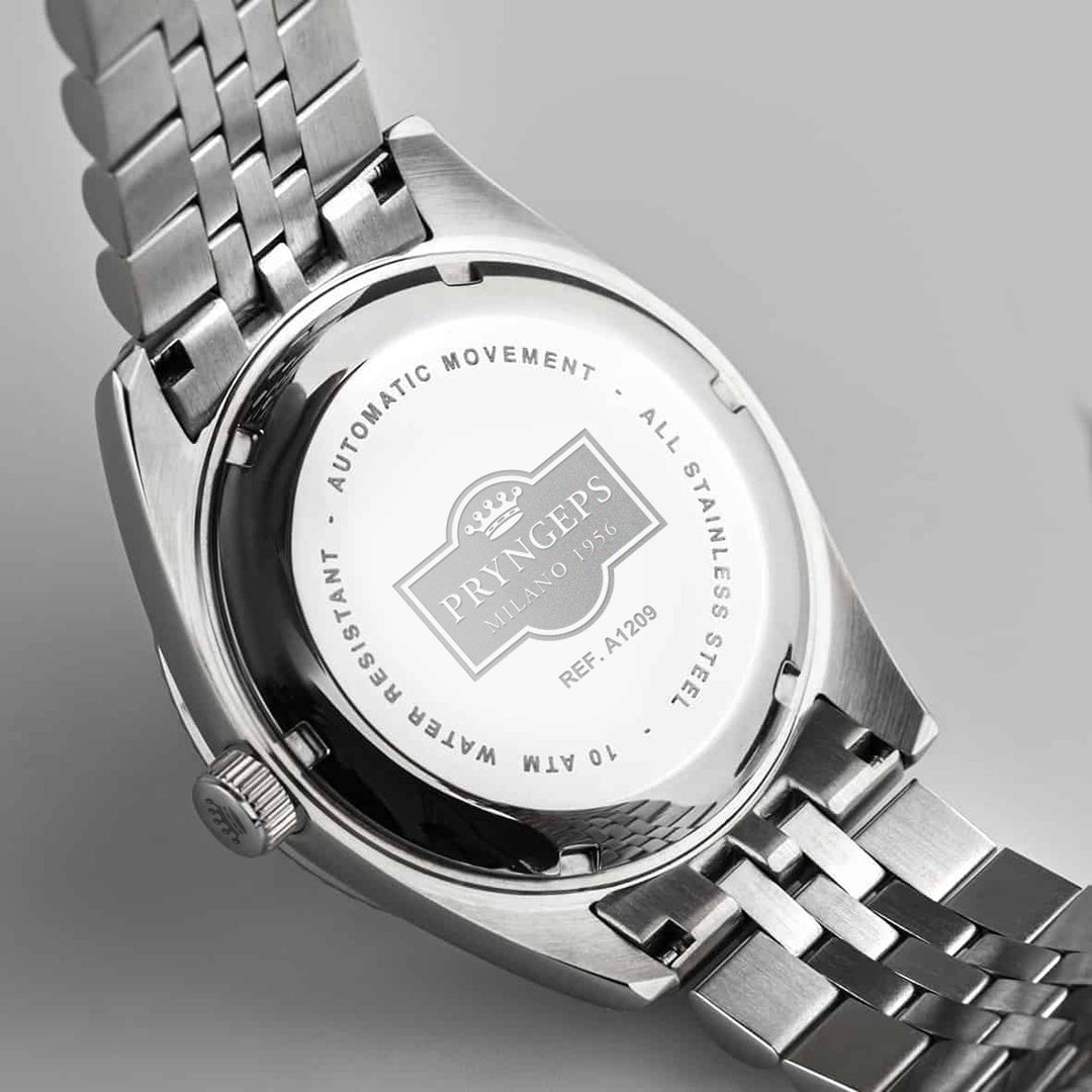 Pryngeps Erre X Malachituhr 40 mm grüner Quarzstahl A1209 MA