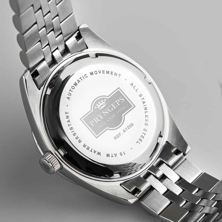 Pryngeps Erre X Malachituhr 40 mm grüner Quarzstahl A1209 MA