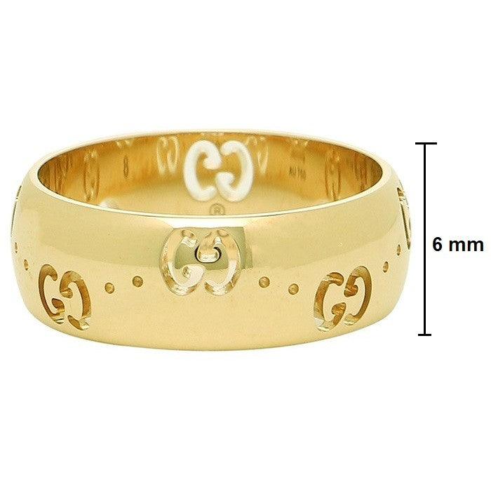 Gucci Icon Bold Ring 18kt Gelbgold Größe 14 246470 J8500 8000